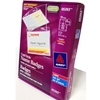 A magenta package of 50 Avery brand cord style name badges. Avery product number 05393.