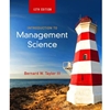 INTRODUCTION TO MANAGEMENT SCIENCE