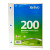 A package of 200 Enlivo brand ruled sheets in a blue and green package.