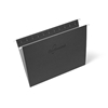 One box which contains 100 units of letter size hanging folders in the colour black each with reinforced steel rods that have coated tips