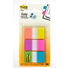 A package of 60 stick-on flags 3 bright assorted colours