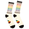 Book Nerd Universal Sock - White