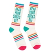Read Your Socks Off Universal Sock - White