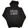 Black Hoodie with Varsity TMU Logo