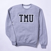 Grey Sweatshirt with Varsity TMU Logo