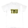 TMU Varsity T-Shirt w/ TMU Logo - White