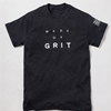 Black T-shirt with "Made of GRIT" Logo