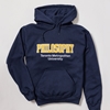 Navy Hoodie with Philosophy Logo