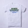 White T-Shirt with Business Management Logo