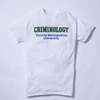 White T-Shirt with Criminology Logo