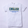 White T-Shirt with English Logo
