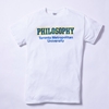 White T-Shirt with Philosophy Logo