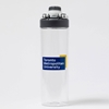 34oz Clear Plastic Water Bottle, Sport Lid, Full Colour University Logo