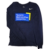 TMU Men's Nike Longsleeve with Color University Logo Front Chest - Navy
