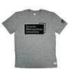 TMU Roots T-Shirt with Black University Logo Front Chest - Salt & Pepper
