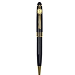 TMU Pen w/ Gold Medallion Logo - Black