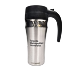 Travel Mug Stainless Steel 16 Oz. with TMU Logo