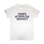 TMU Varsity Full Name T-Shirt - White