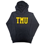 TMU Comfort Hoodie with Gold TMU Felt Logo - Navy