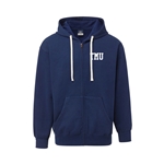 TMU Full Zip Fleece Hoody - Blue