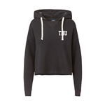 TMU Fleece Crop Hoodie - Black