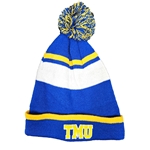 TMU Toque with Blue, Yellow & White Stripes