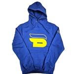 TMU Bold Hoodie w/ Gold Bold Crest - Royal Blue