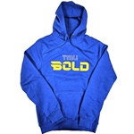 TMU Bold Hoodie with Gold Twill Emb. Logo - Royal Blue