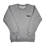 TMU Crewneck with Black TMU Left Chest - Grey