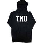 TMU Comfort Hoodie with White TMU Felt Logo - Black