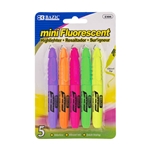 Mini Fluorescent Highlighters Assorted