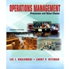 OPERATIONS MANAGEMENT PROCESSES & VALUE CHAINS WITH CD-ROM