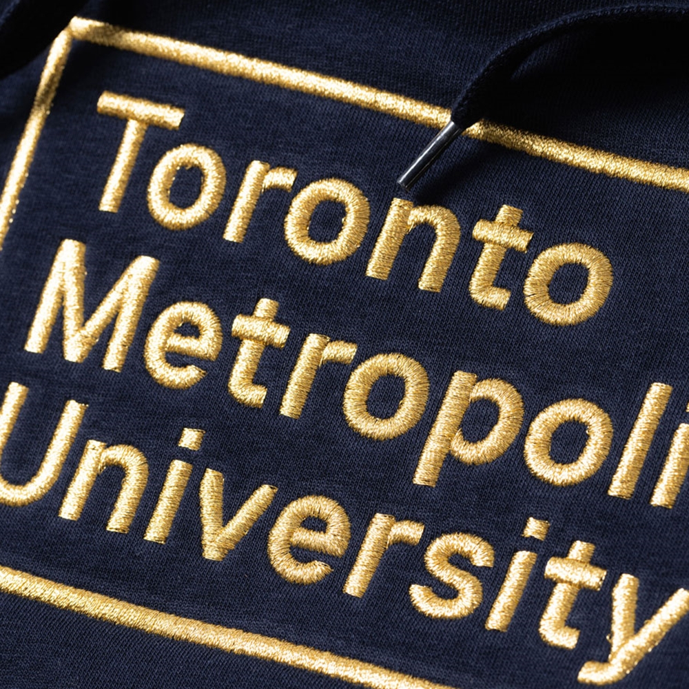 Toronto Metropolitan University Campus Store - Navy Hoodie with