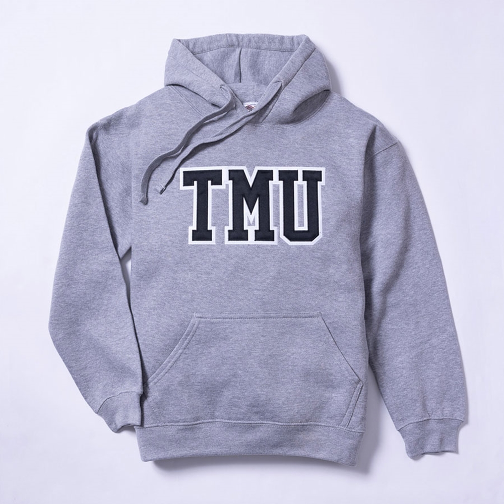 Toronto Metropolitan University Campus Store - Grey Hoodie with Varsity ...