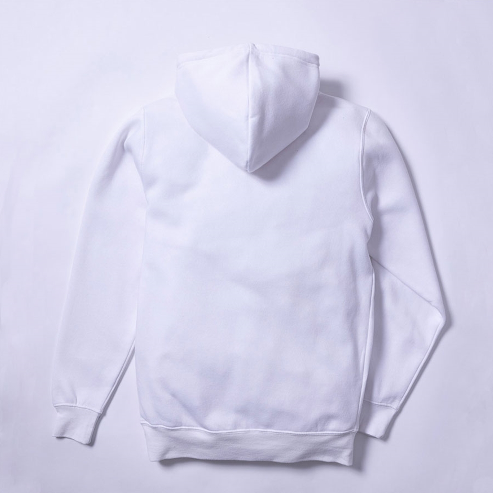 ★Wai Kei★ Logo typography hoodie melange white YK22WTS01 Color block 89 logo hoodie MELANGE WHITE - waikei