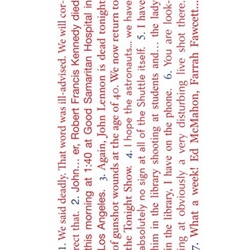 SEVEN AMERICAN DEATH AND DISASTERS