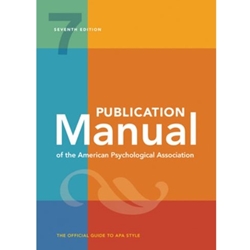 Publication Manual Of The American Psychological Association