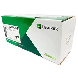 The green and white box of a Lexmark 56F1H00 black toner cartridge for Lexmark printers.