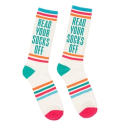 Read Your Socks Off Universal Sock - White