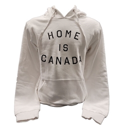 Unisex Hoodie Home Is Canada - White