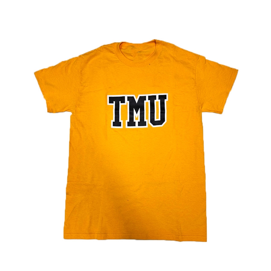 TMU Varsity T-Shirt w/ TMU Logo - Yellow