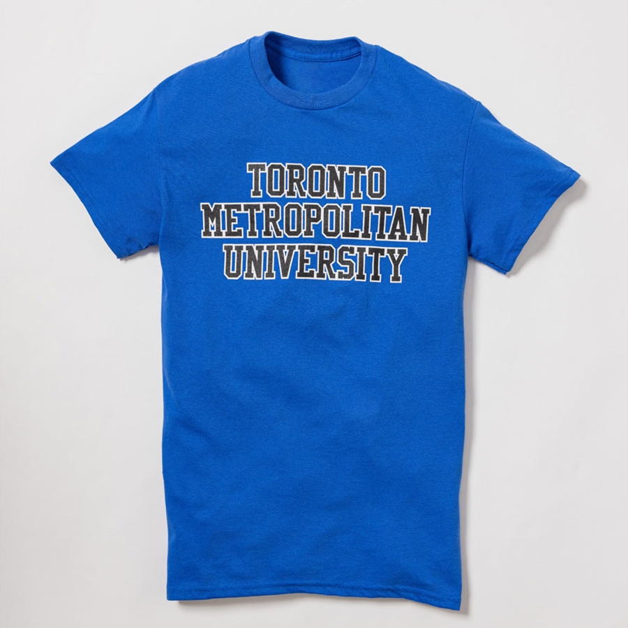 TMU Varsity Full Name T-Shirt - Blue