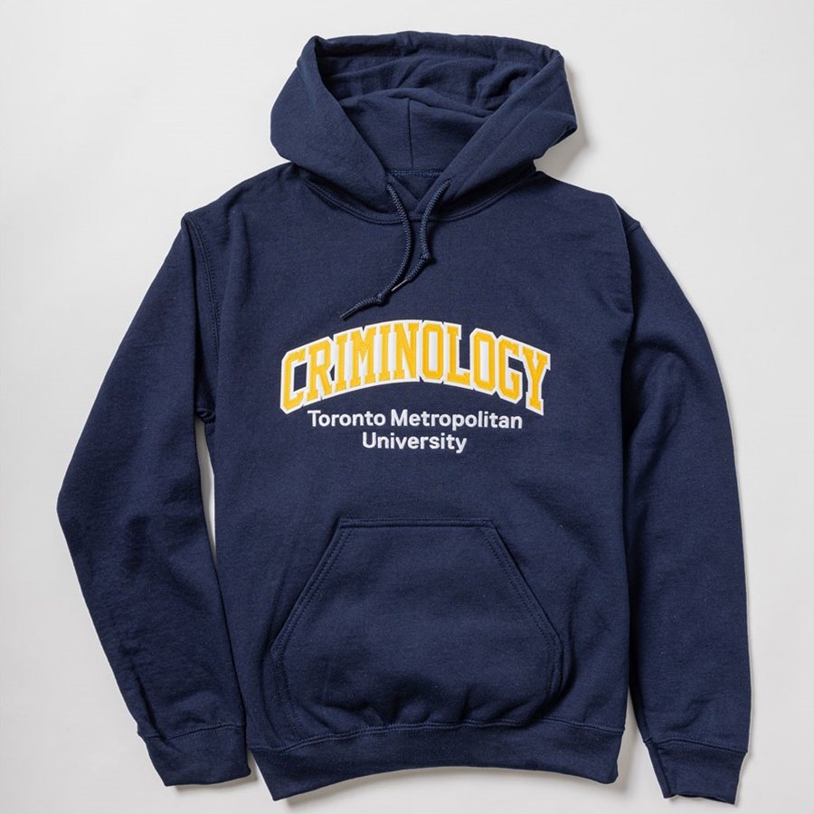 Navy Hoodie with Criminology Logo