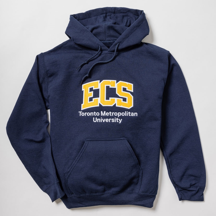 Navy Hoodie with ECS Logo