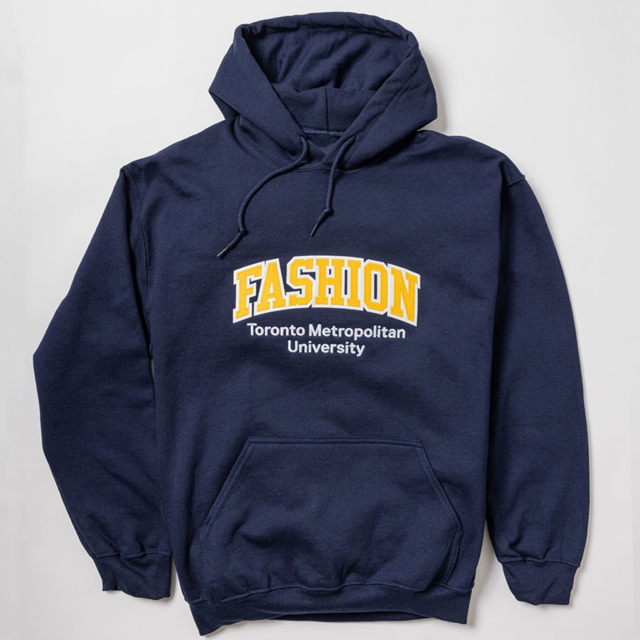 Navy Hoodie with Fashion Logo