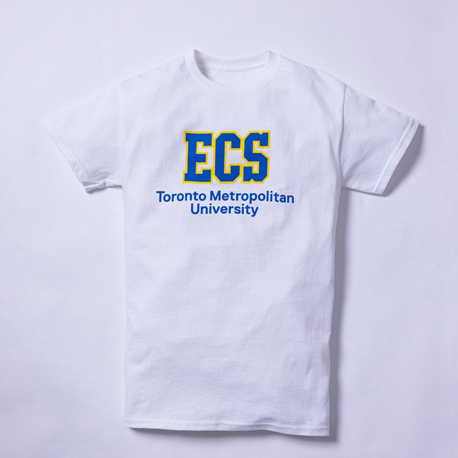 White T-Shirt with ECS Logo