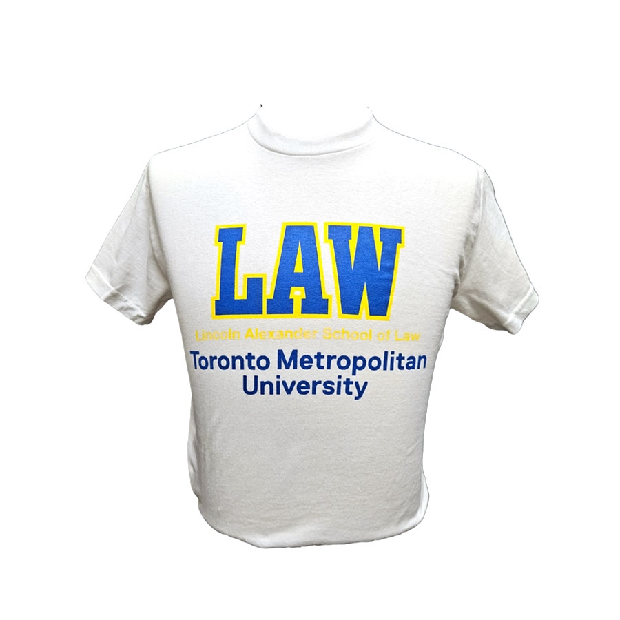 White T-Shirt with Law Logo