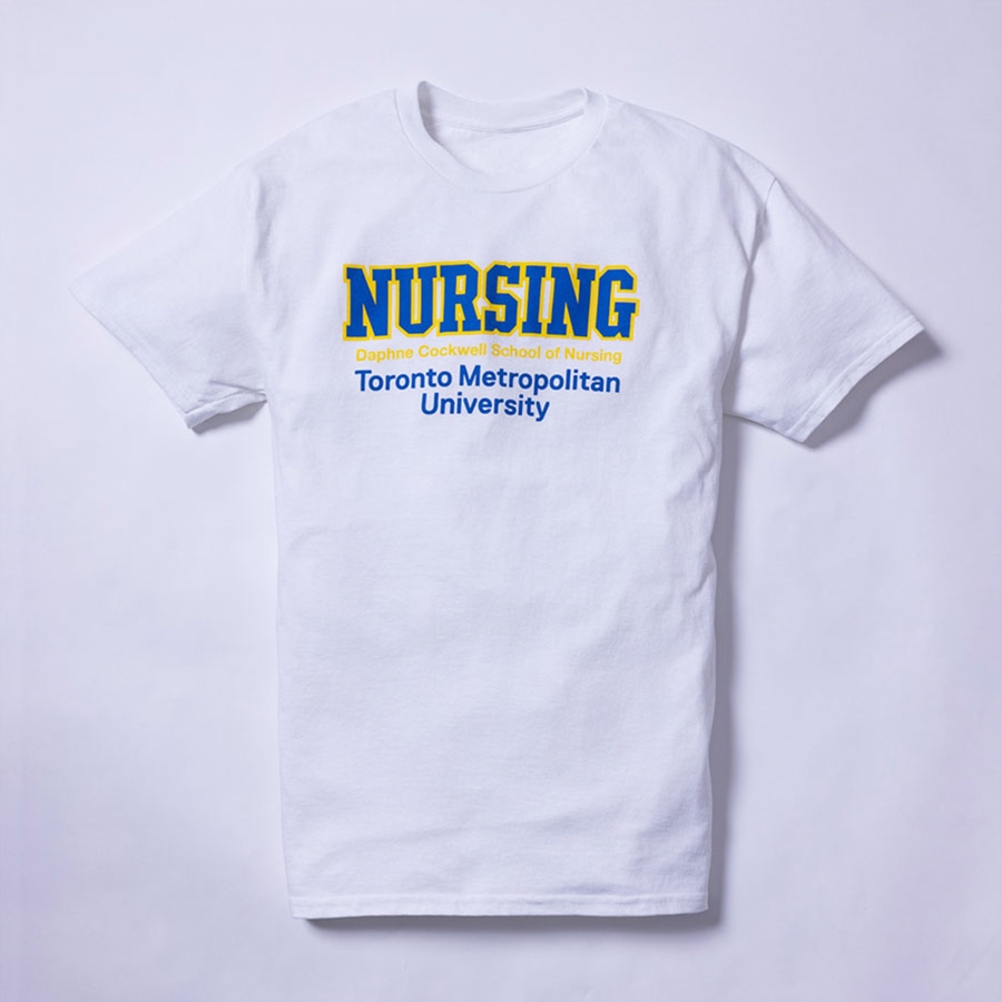 White T-Shirt with Nursing Logo