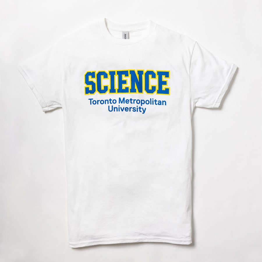 White T-Shirt with Science Logo
