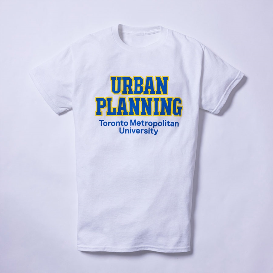 White T-Shirt with Urban Planning Logo